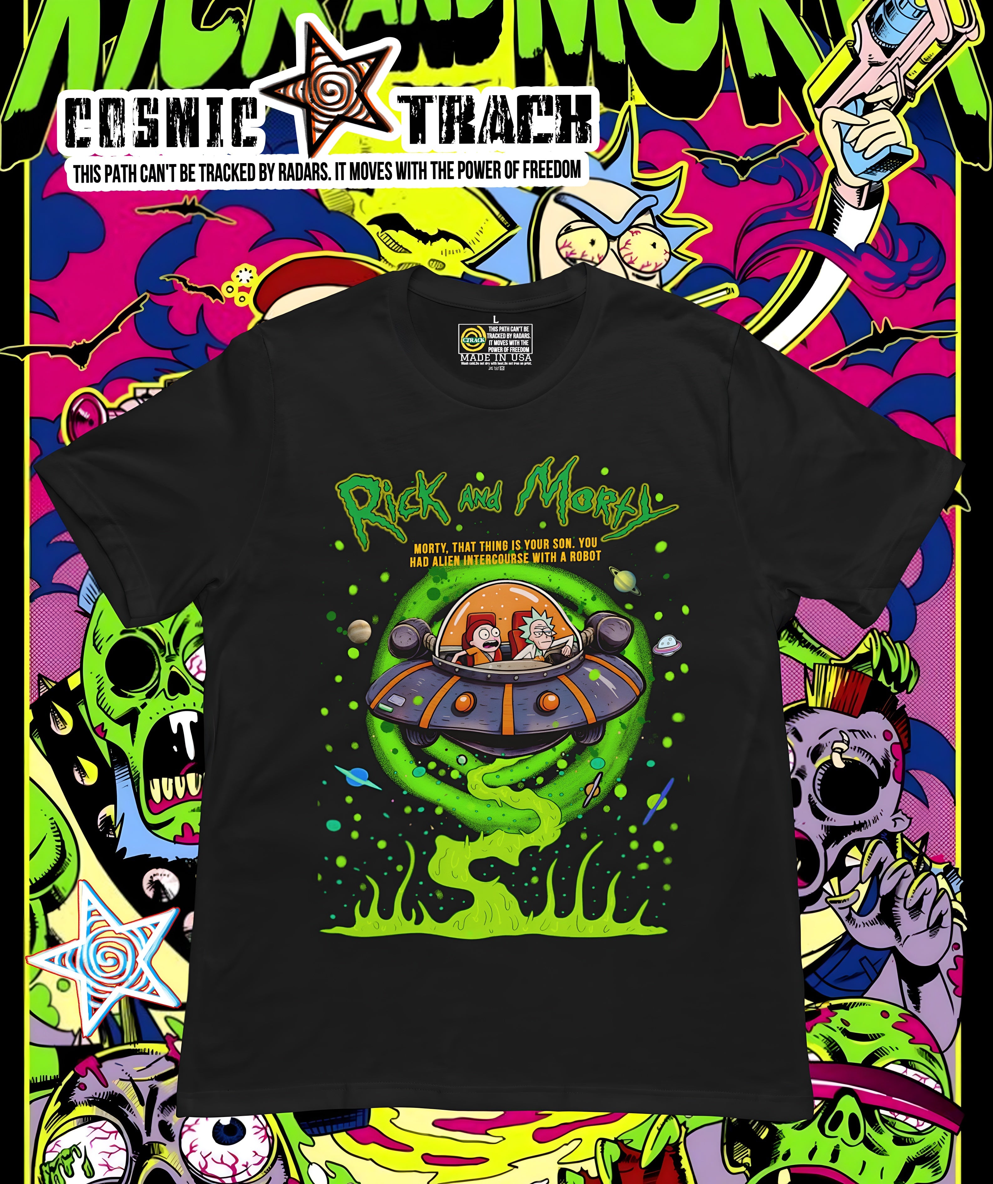 Rick and Morty in space